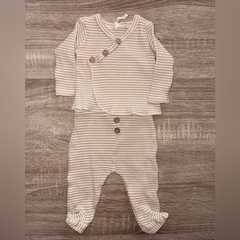 2 piece beige set